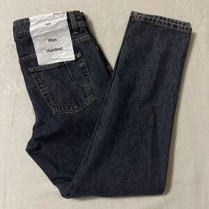 Won Hundred Ben Sure Blue Organic Cotton Straight Leg Jeans Tagged 29x32 (32x28)